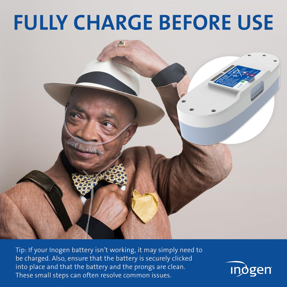 Inogen One G3 Extended Battery demonstrates compatibility for easy replacement in your system.