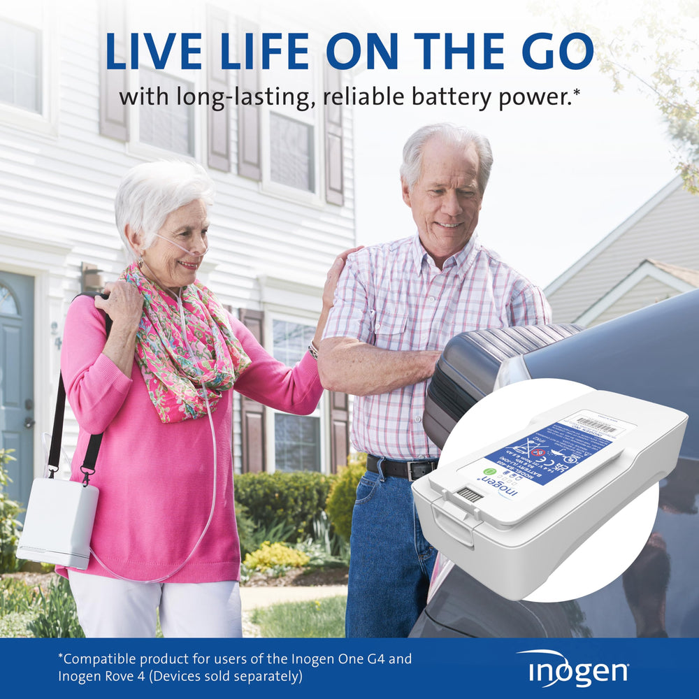 Inogen One G4 compatibility—swap-ready power source for your compact oxygen setup.
