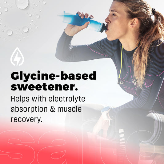INSALTD electrolyte powder dissolving in water for quick hydration