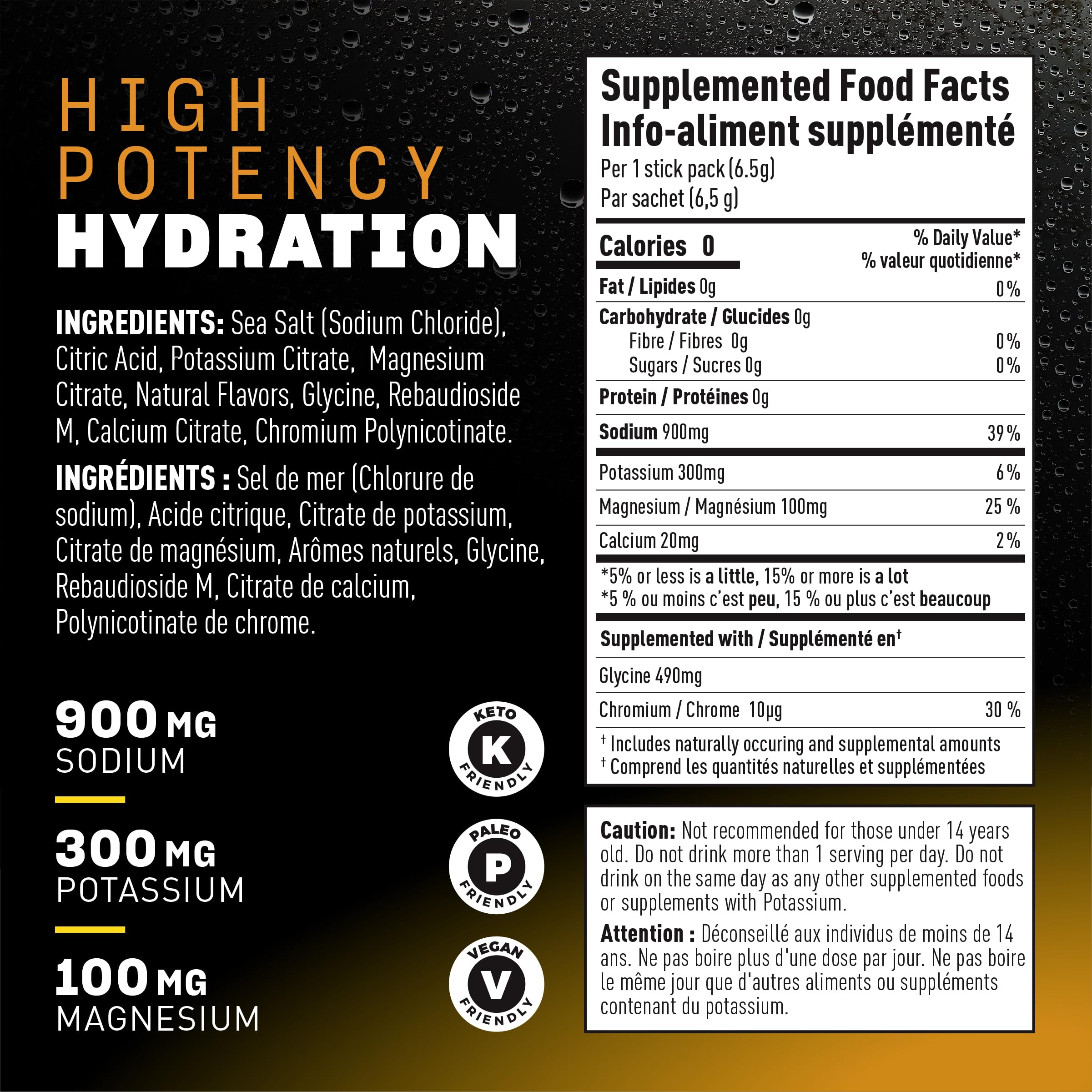 INSALTD Citrus flavor electrolyte sticks for balanced hydration and taste