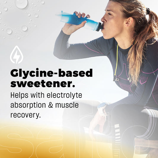 INSALTD high-potency electrolyte blend with 900 mg sodium in every stick for strong hydration