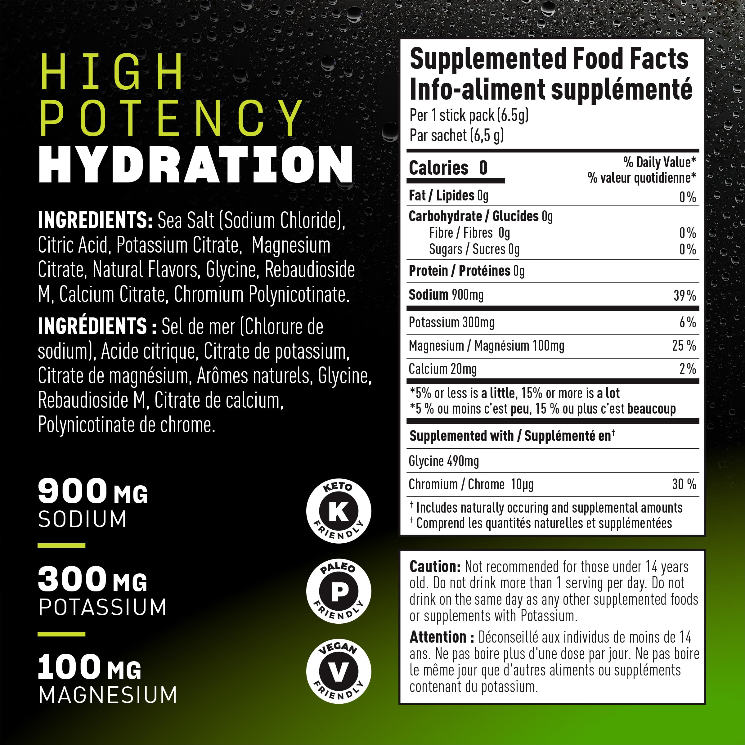 INSALTD lemon ginger flavor packets mixing into a glass for zero calorie hydration