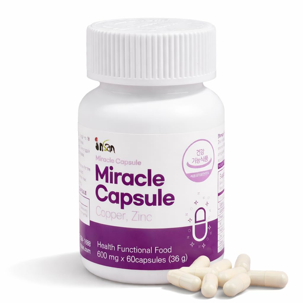 Insan Miracle Capsules bottle front promoting daily wellness and vitality