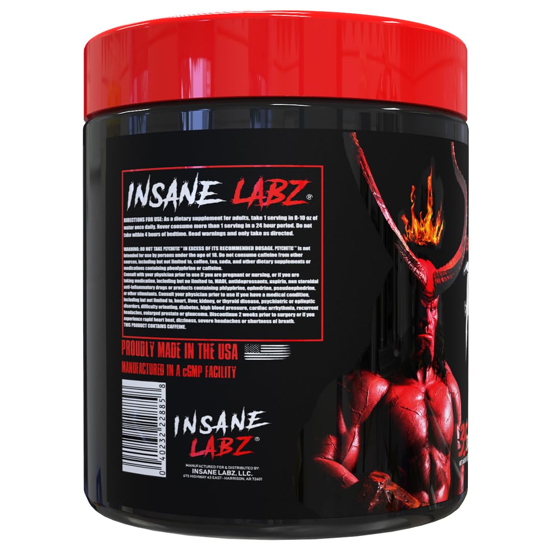 Insane Labz Hellboy Edition cherry limeade can enhances mental sharpness during training