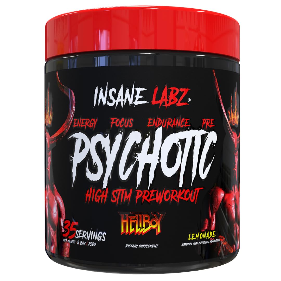 Insane Labz Hellboy Edition lemonade can for an energized workout session