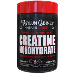 Insane Labz Insane Creatine Monohydrate powder bottle ready for workouts and training.