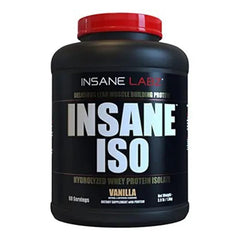 Insane Labz Insane ISO Whey Vanilla nutrition facts label for macro tracking