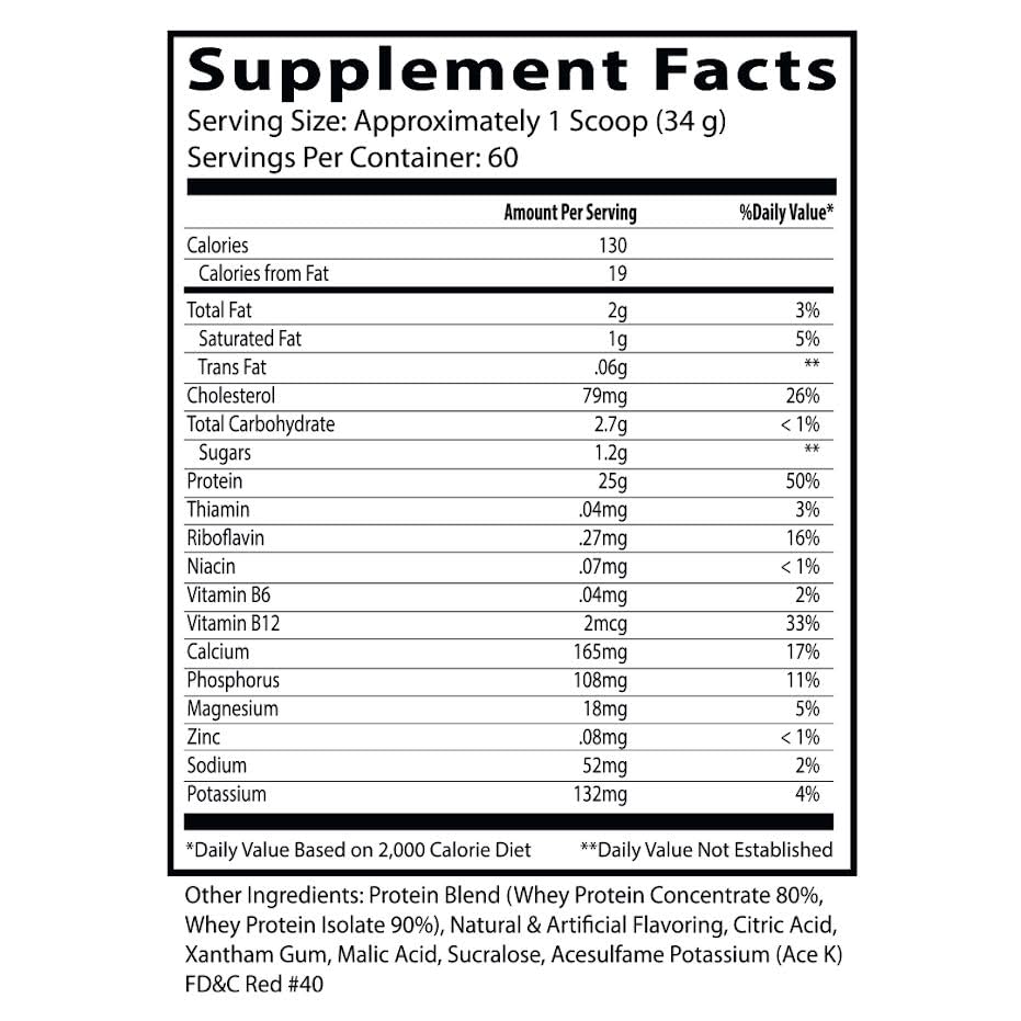 Insane Labz Insane Whey label close-up noting WADA approval and flavors