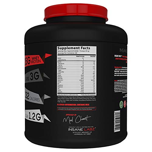 Insane Labz Insane Whey pouring shot showing smooth blend and low clumps