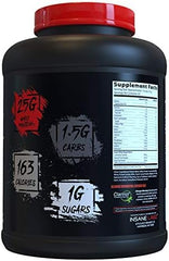 Insane Labz Insane Whey RIPPED scoop highlighting 25g protein per serving.