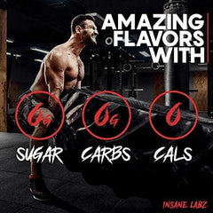 Insane Labz Psychotic Black Edition fruit punch flavor visual highlighting bold taste.