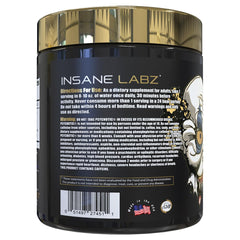 Psychotic Gold label closeup highlights branding and premium performance