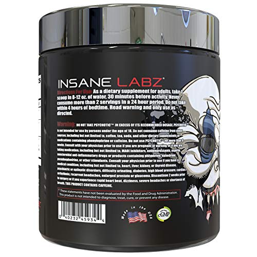 Insane Labz Psychotic Test powder pour highlights quick mixing and smooth texture.
