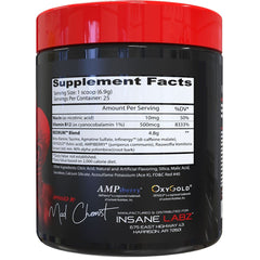 Insane Labz Redrum grape scoop beside powder for quick mixing