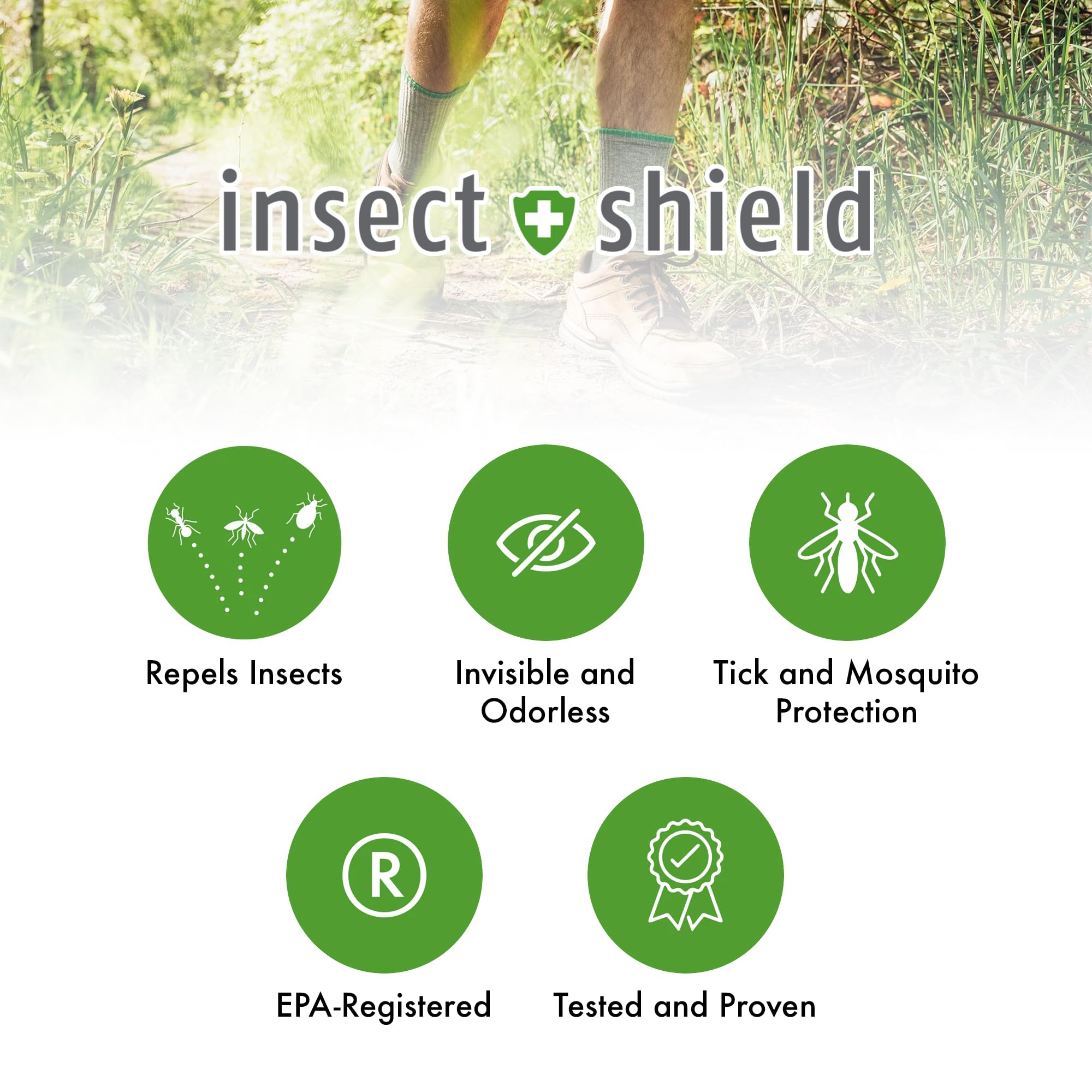 Insect Shield family-friendly repellent suitable for yard and travel use.