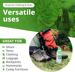 Insect Shield spray treated tent ready for a bug-free night outdoors.