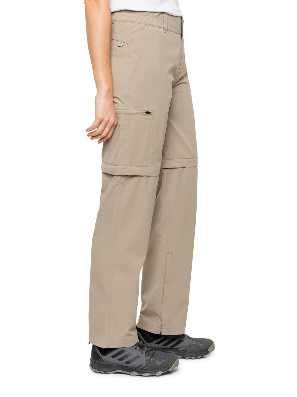 Insect Shield Women's Elements Lite Pant back view highlighting pockets and secure closures