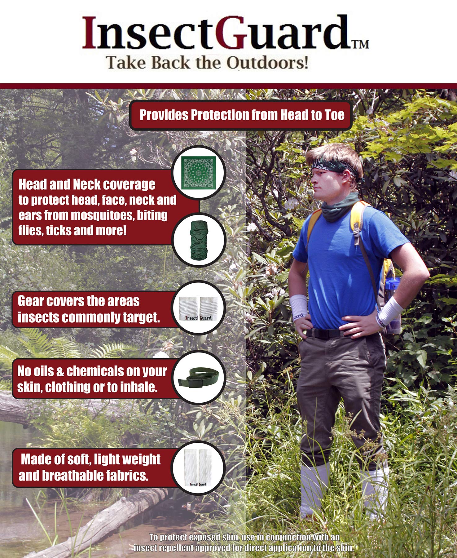 InsectGuard quick-fit instructions image for fast setup in the field.