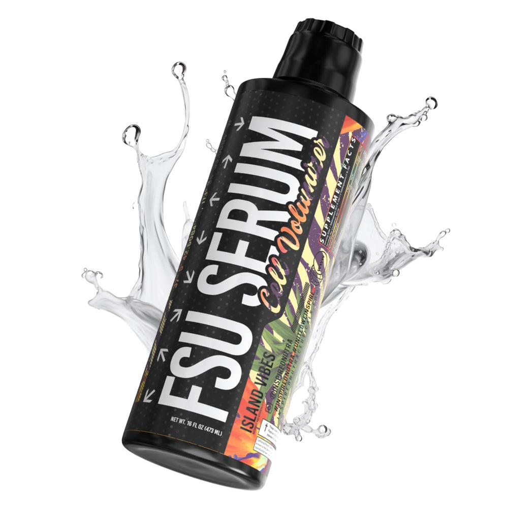 Inspired Nutraceuticals FSU Serum bottle highlights liquid glycerol for intense pumps.