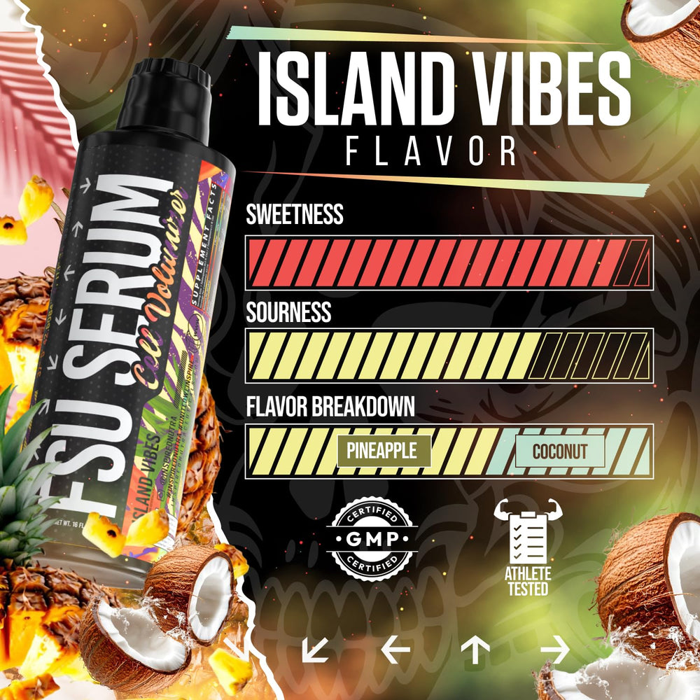 Inspired Nutraceuticals FSU Serum label closeup emphasizes non-stimulant pump benefits.