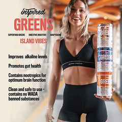 Inspired Nutraceuticals Greens scoop on jar for easy measurement