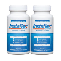 Instaflex Advanced bottle cap close-up signaling easy daily joint support on the go.