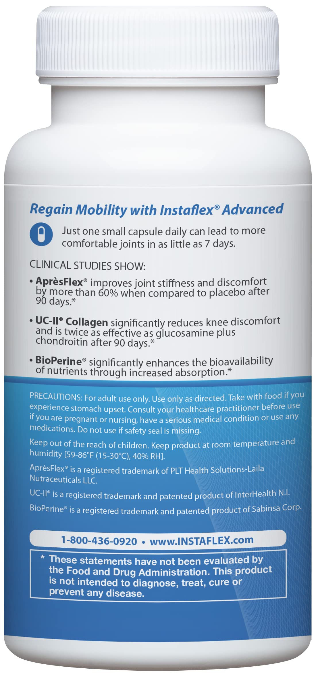 Instaflex Advanced ingredients turmeric resveratrol boswellia close-up signaling anti-inflammatory potential