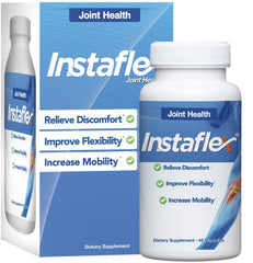 Instaflex joint support bottle with capsules for daily mobility support.