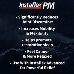 Instaflex PM ingredients Levagen and Tamaflex support comfortable movement