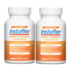 Instaflex Super Turmeric bottle pour for quick daily joint support