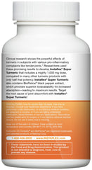 Instaflex Super Turmeric capsules close-up highlights 95% curcuminoids for potency.