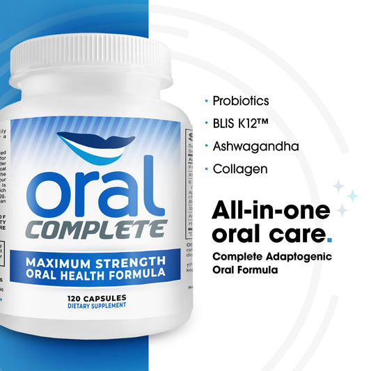 Instant Brands Oral Complete capsules on dish illustrate easy daily probiotic use.