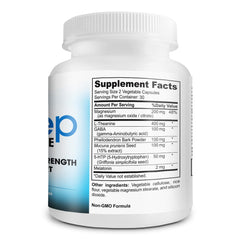 Instant Brands Sleep Complete bottle label highlights ingredients for natural sleep support.