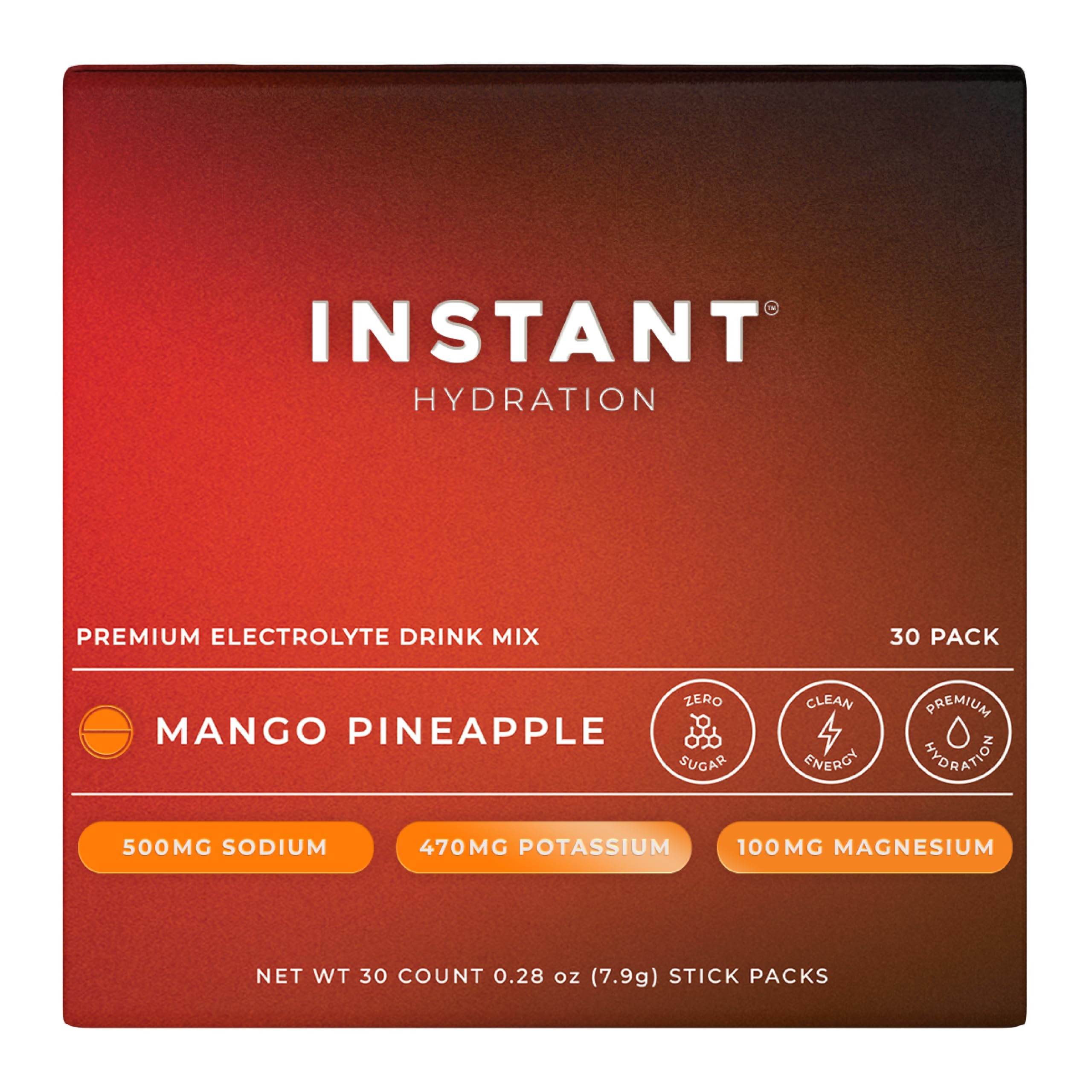 Instant Hydration electrolytes mango pineapple stick for on-the-go hydration after workouts