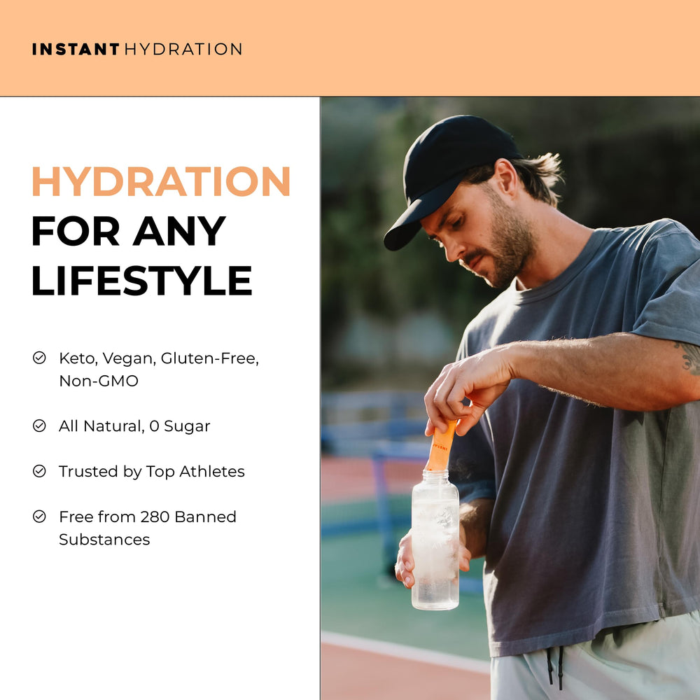 Instant Hydration nutrition label highlights electrolytes and minerals