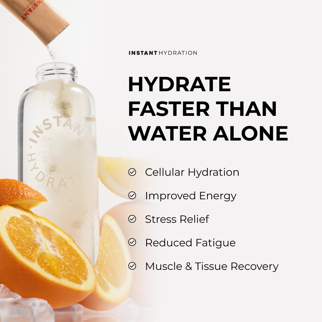 Instant Hydration on-the-go pack held during workout