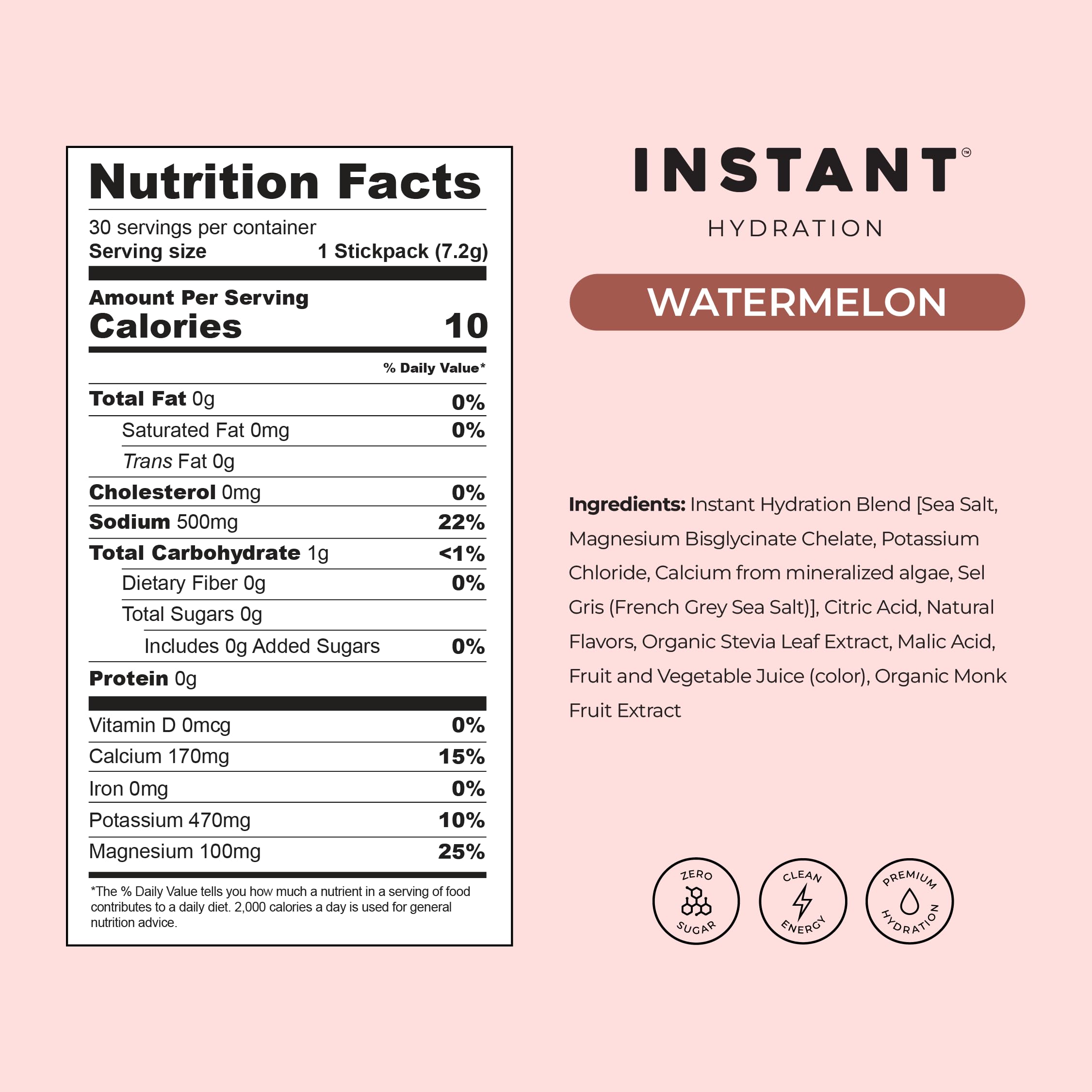 Instant Hydration sea salt illustration emphasizing mineral-rich hydration support.