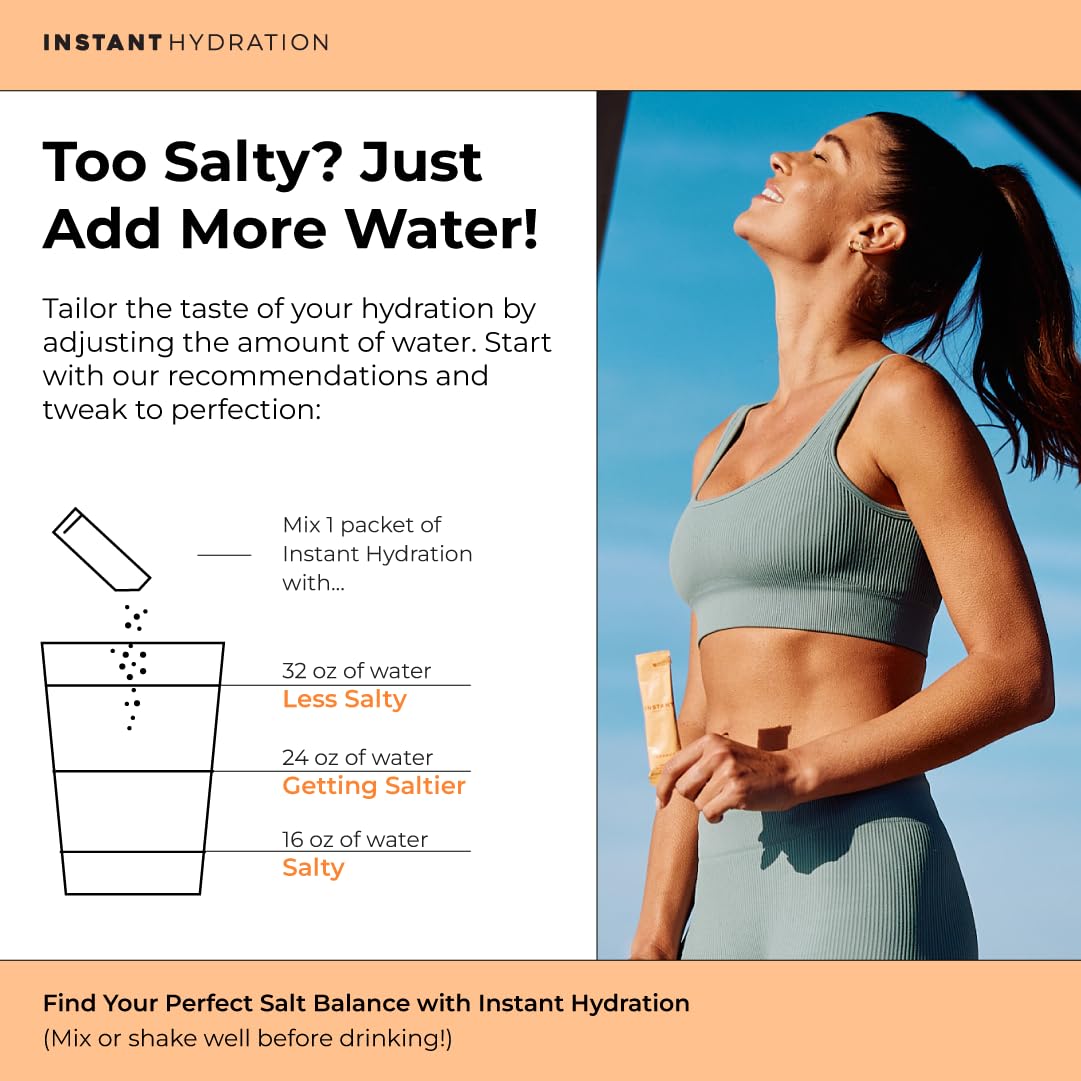 Instant Hydration zero sugar formula suitable for keto and vegan