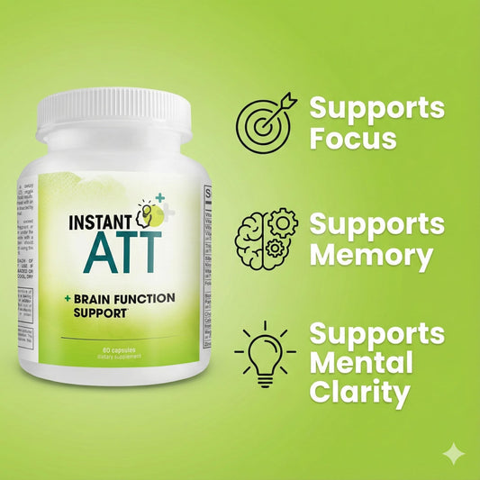 InstantATT capsules close-up highlights the high-potency nootropic blend.