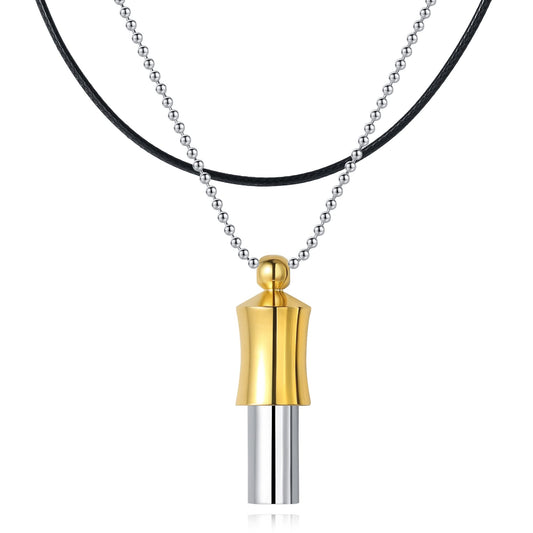 Insyoho 528hz necklace in gold showing love frequency for calm focus