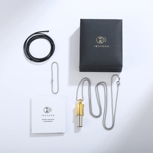 Insyoho anxiety relief necklace supports breathing practice and relaxation
