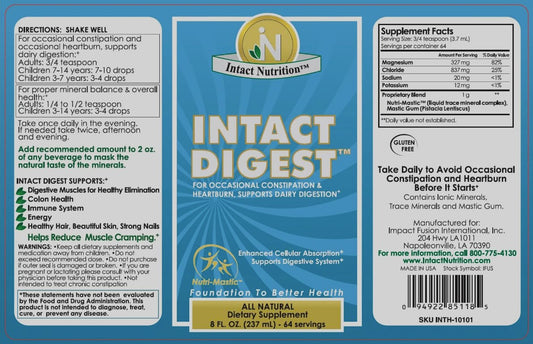 Nutri-Mastic bottle label close-up highlights immune health potential