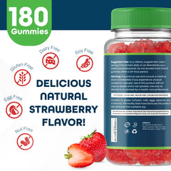 INTEGO Nutrition Vitamin B Complex Gummies natural strawberry flavor appeal.