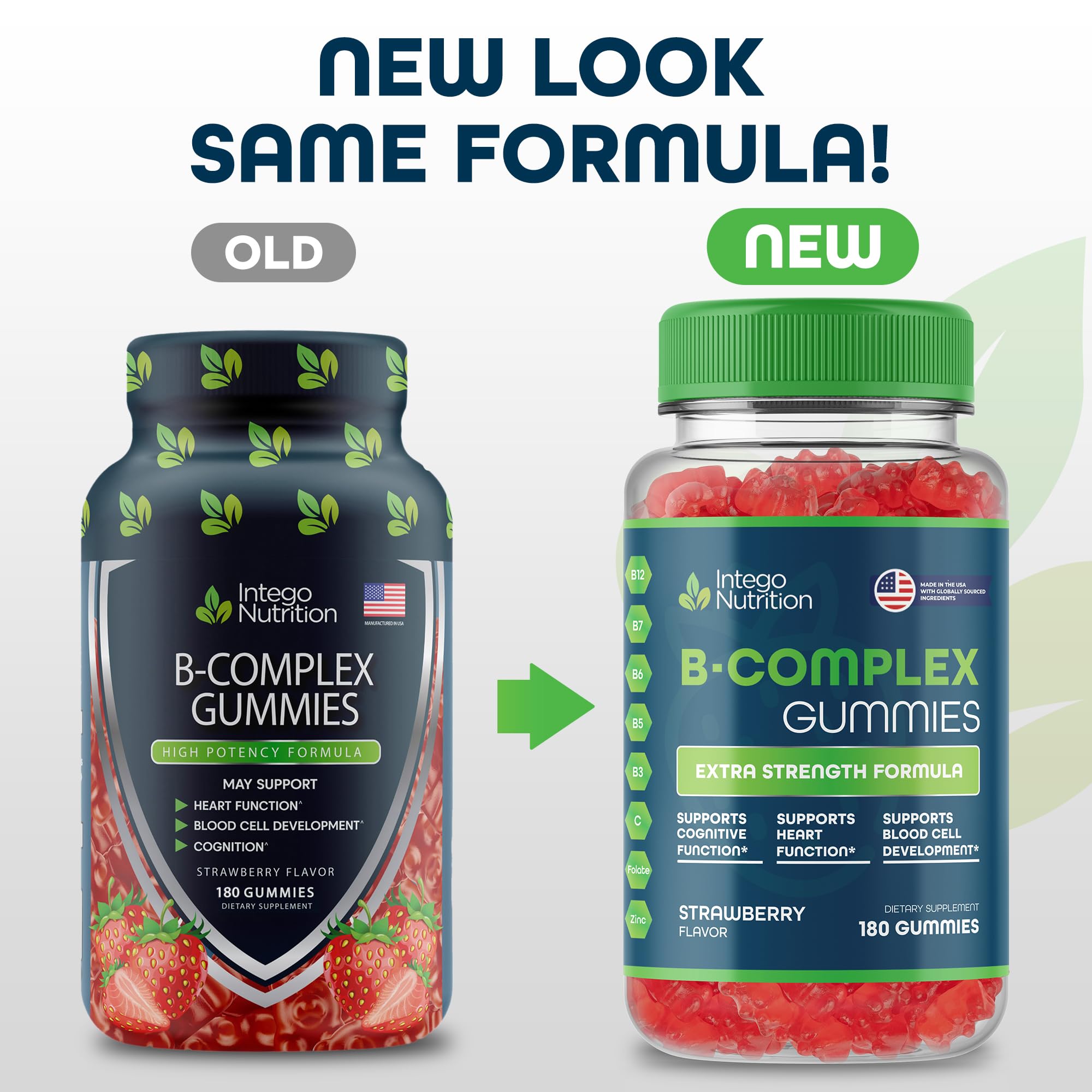 INTEGO Nutrition Vitamin B Complex Gummies serving idea for daily use.