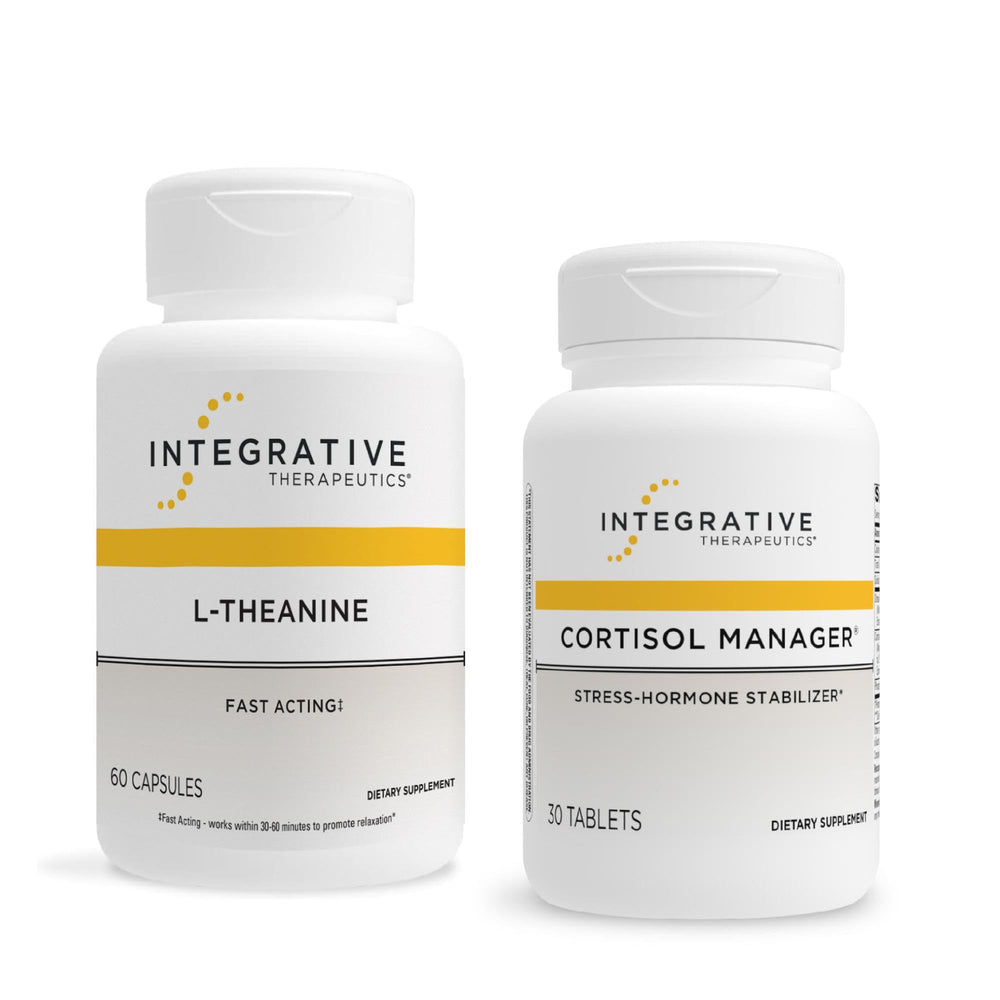 Integrative Therapeutics Cortisol Manager bottle with capsules for balanced stress response