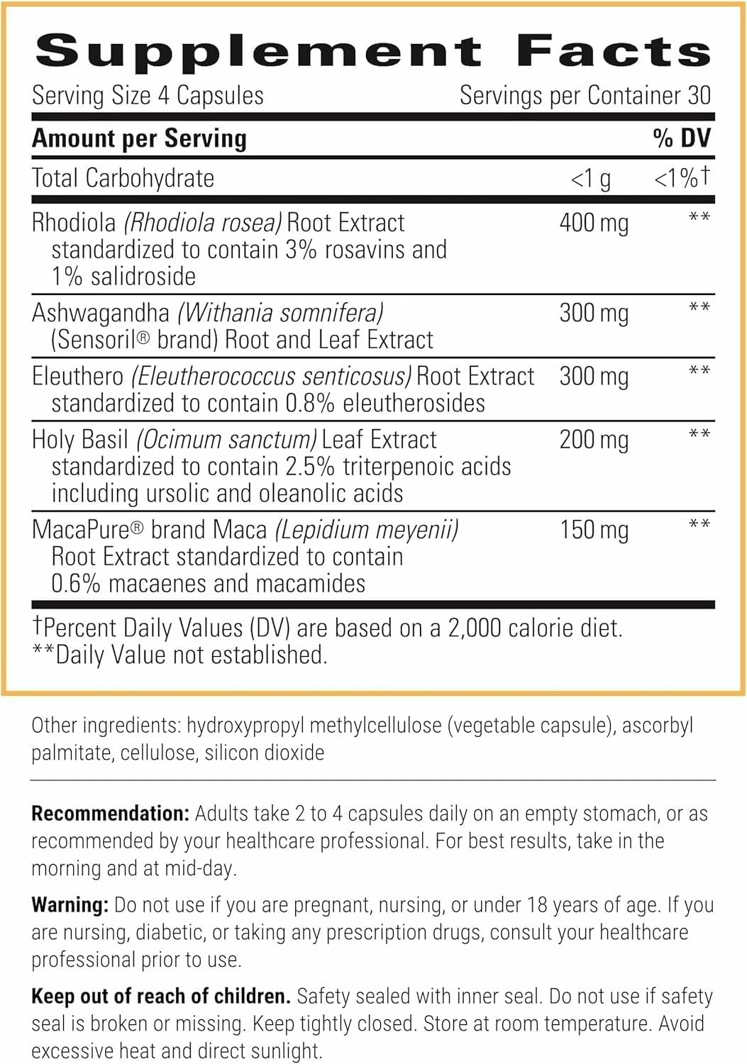 HPA Adapt capsules for daily stress balance