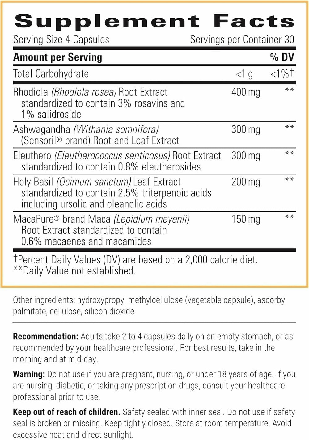 HPA Adapt capsules for daily stress balance