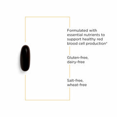 Integrative Therapeutics Iron Complex ingredient panel highlighting vitamins C and B12