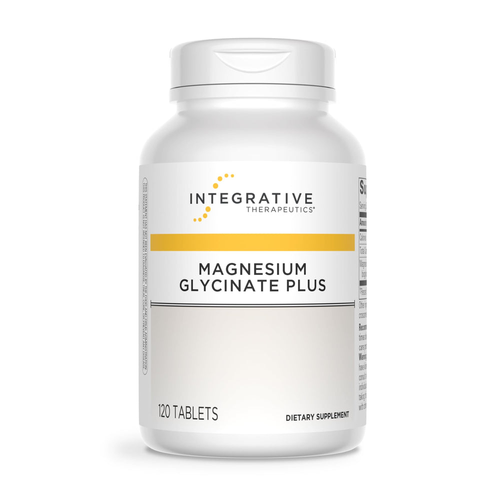 Integrative Therapeutics Magnesium Glycinate Plus bottle front highlighting heart and muscular support potential