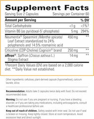 Neurologix bottle side view highlighting product identity and allergen-friendly profile